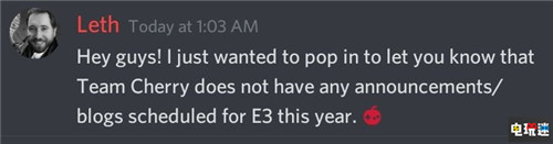 《空洞騎士：絲之歌》E3期間沒(méi)有新情報(bào)放出 PC Switch E3 空洞騎士：絲之歌 電玩迷資訊  第2張