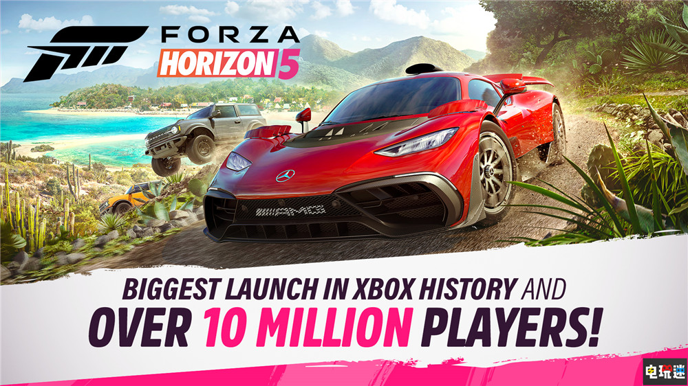 《極限競速 地平線5》玩家首周破千萬 突破Xbox史上首周記錄 Steam PC XSX 賽車游戲 極限競速 極限競速 地平線5 Xbox 微軟 微軟XBOX  第1張