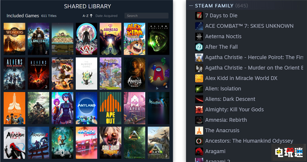 Steam推出新家庭共享“Steam家庭” 最多5人可同時(shí)在線 PC游戲 游戲庫(kù) 家庭共享 Steam STEAM/Epic  第3張
